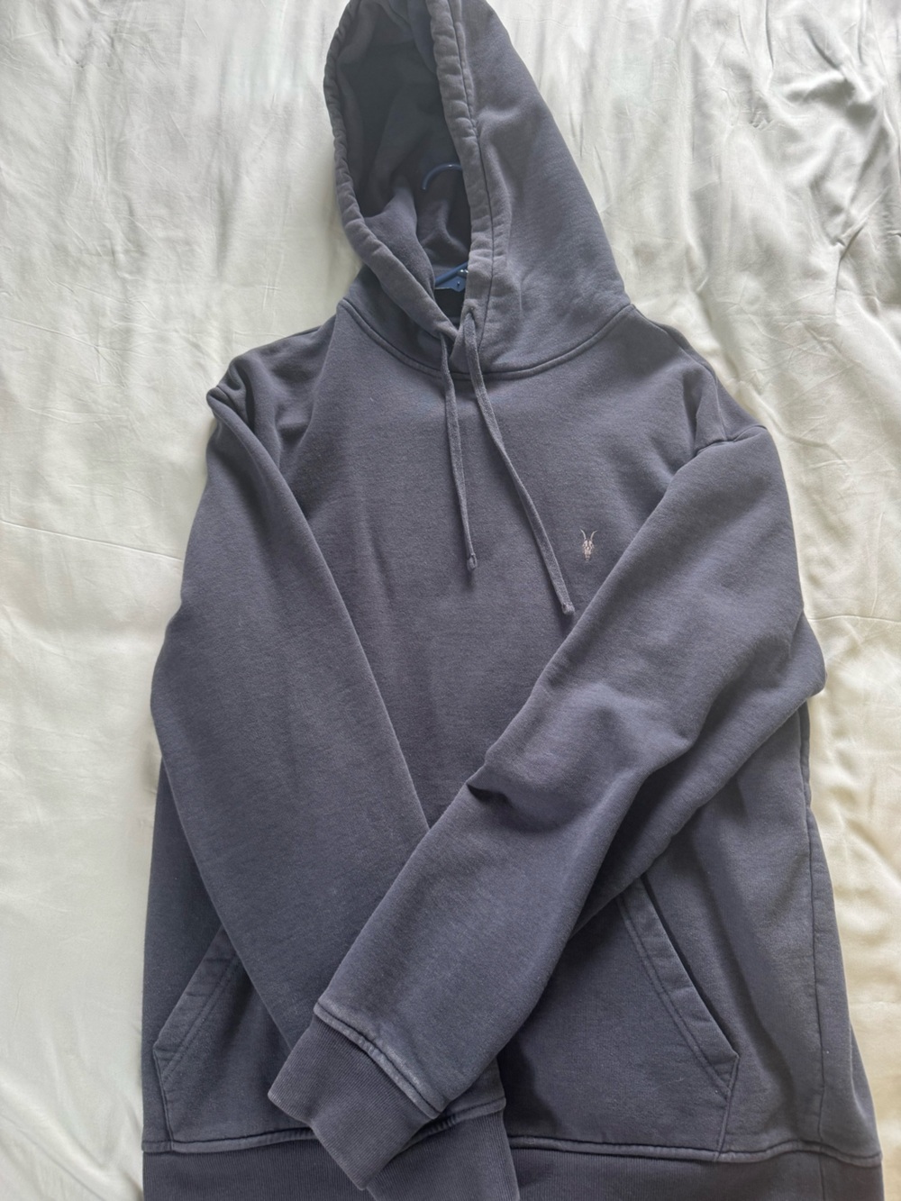 Like-New Oversized AllSaints Navy Blue Hoodie